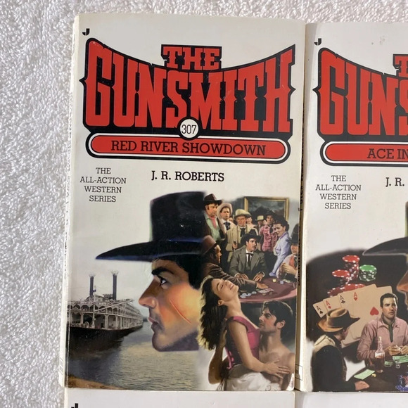 Vintage The Gunsmith  All Action Western Romance Novel x4 - Picture 2 of 14